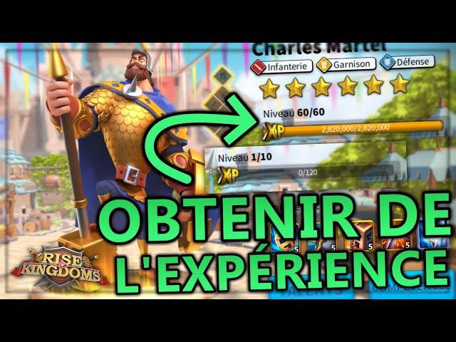 COMMENT OBTENIR DE L'EXPÉRIENCE FACILEMENT (MONTER SES COMMANDANTS) | RISE OF KINGDOMS FR