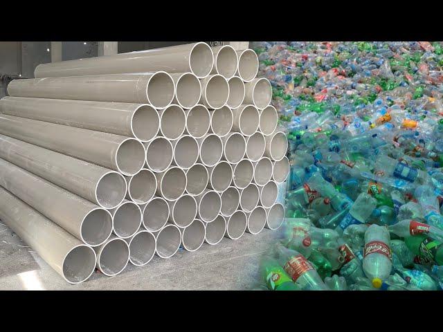 How We Make Large PVC Pipe From Millions Waste Plastic Bottles