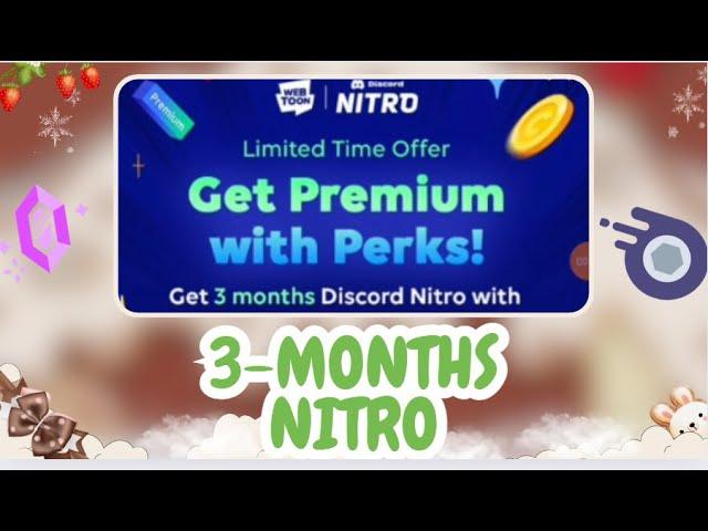 3-MONTHS NITRO | Limited Time Offer | WEBTOON x Discord Nitro 2024