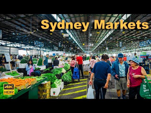 Sydney Australia Walking Tour - Biggest and Oldest Markets in Australia | 4K HDR