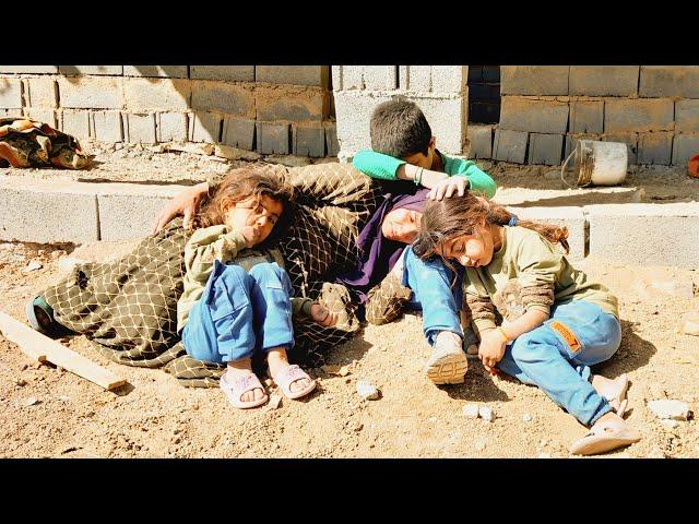 Brave nomadic warrior: The process of building a house by Maryam and her children on the mountain