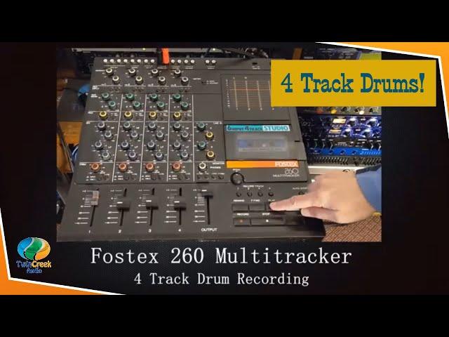 Fostex 260 Multitracker 4 Track Drum Recording