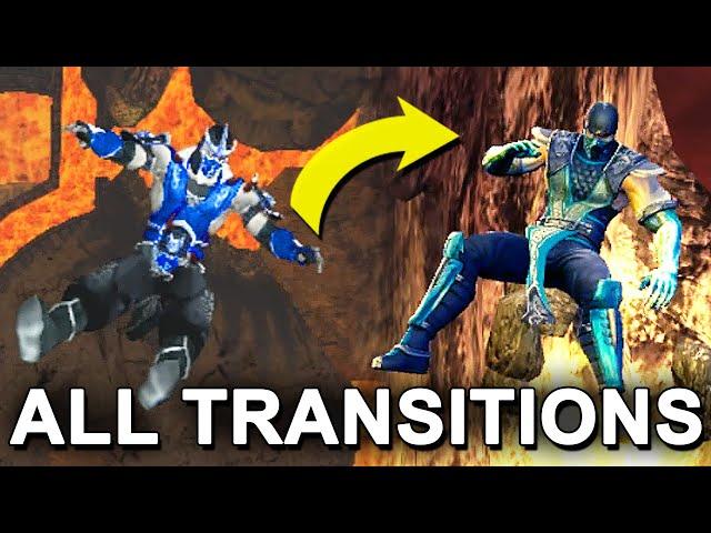 All Mortal Kombat Stage Transitions Ever! (Complete)