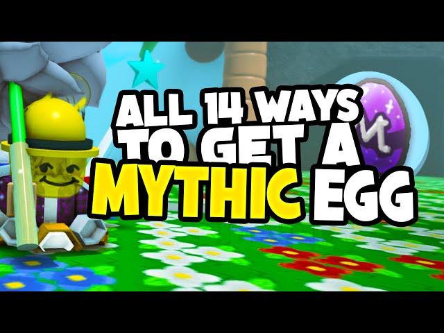 All 14 ways to get MYTHIC EGGS in BEE SWARM SIMULATOR (roblox bss)