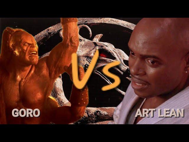 Goro vs Art Lean Mortal Kombat (1995) Original Cut