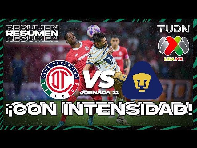 Resumen y goles | Toluca vsPumas | Liga Mx -AP2024 - J11 | TUDN