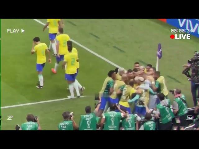 Супер Гол Ришарлисона в ворота Сербии / Бразилия Сербия 2-0 Обзор с Трибун