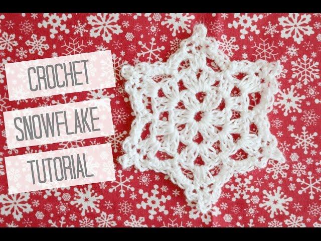 CROCHET: How to crochet a snowflake | Bella Coco