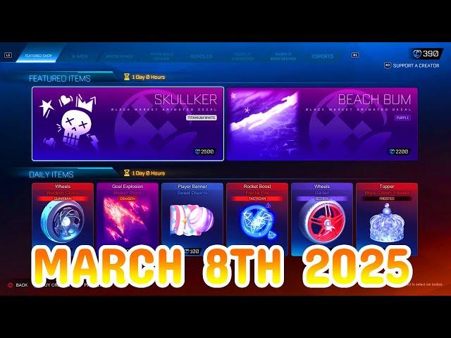 Rocket League ITEM SHOP Daily #157 (8th March 2025)