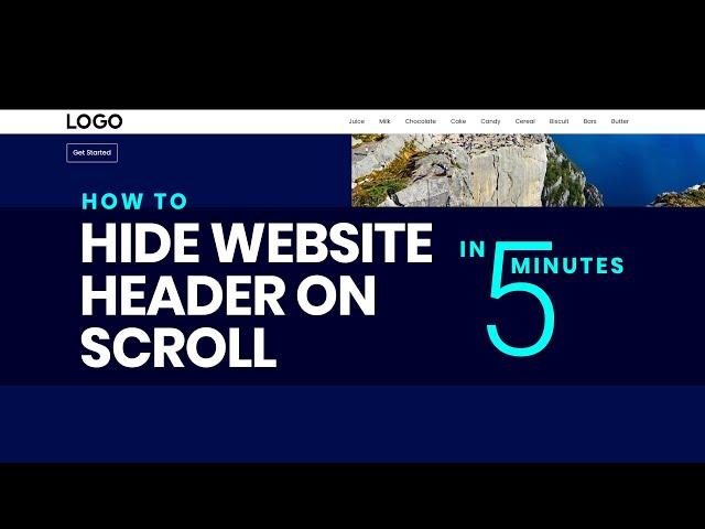 Scroll to hide and reveal website header in WordPress