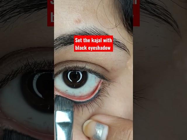 How to apply kajal without Smudging #shorts #kajal #india #artist #viral #video #makeup #eyemakeup