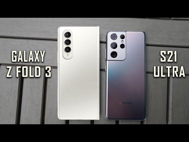 Samsung Galaxy Z Fold 3 VS Samsung Galaxy S21 Ultra - Full Comparison