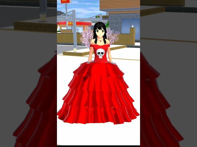 New Red Shiny Dress Sakura school simulator tutorial