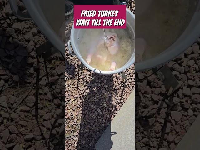 A REAL Fried Turkey, don't blow yourself up. Wait till end #deepfriedturkey #short #youtubeshorts