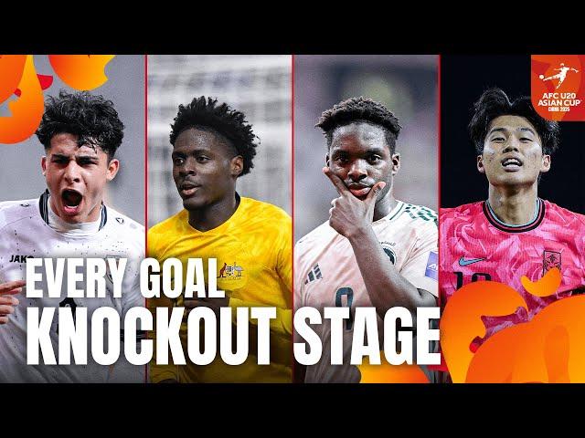 All DECISIVE GOALS of the U20 Asian Cup in China! | Knockout Stage - AFC U20 Asian Cup™ 2025