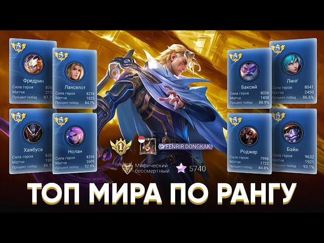 КАК ИГРАЕТ ТОП 1 МИРА ПО РЕЙТИНГУ / MOBILE LEGENDS