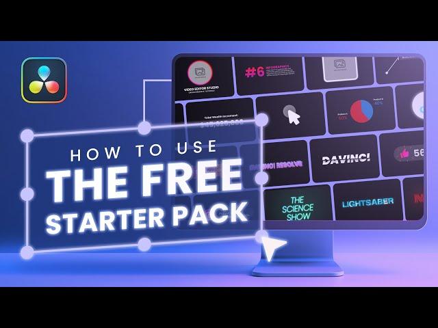 How to use the Free Starter Pack for Davinci Resolve?