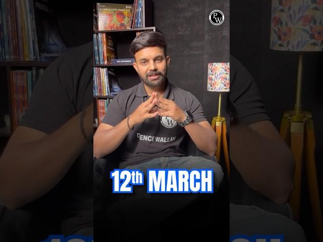 Milte है 12 March को !! | Shaurya 2.0 For NDA-2, 2025 Orientation Session #Shorts #PW #DW