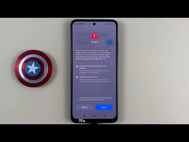 How to enable/disable Install unknown apps on Xiaomi Redmi Note 11 Android 12