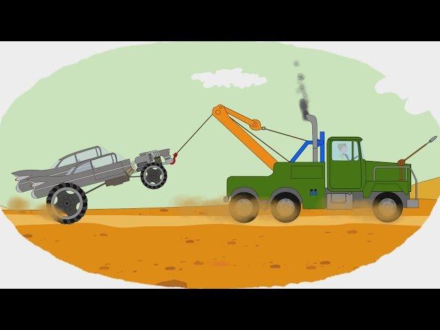 Мультик - Раскраска. Учим Цвета - Грузовые Монстр-траки / Monster trucks - Мультфильмы про машинки