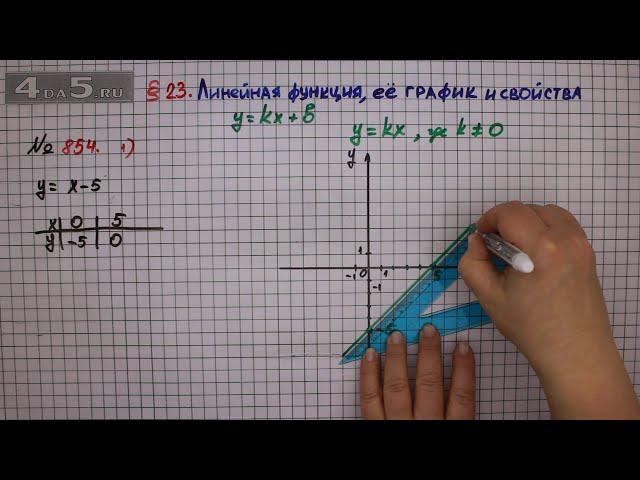 Упражнение № 854 (Вариант 1) – ГДЗ Алгебра 7 класс – Мерзляк А.Г., Полонский В.Б., Якир М.С.