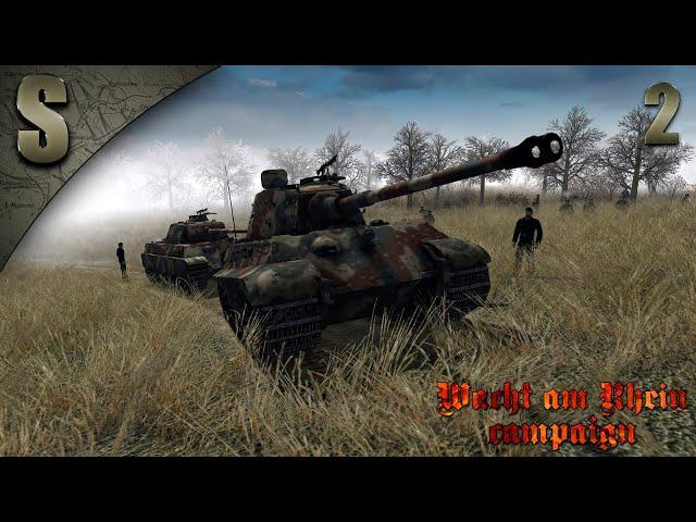 Прохождение Men of War: Assault Squad 2 Сингл-мод [Wacht am Rhein] ( Proud birds on the ground ) #2