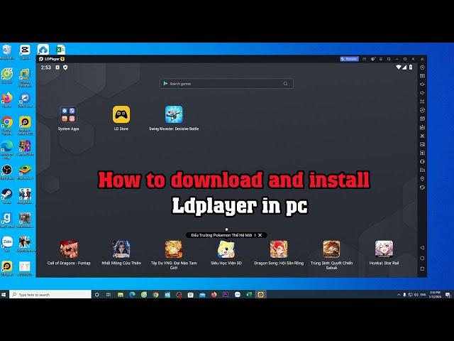 How to download and install Ldplayer in pc and laptop in 2024 | Emulator for weak computers