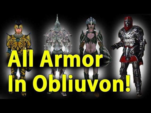 Elder Scrolls Oblivion All Armor + DLC in 5 Minutes