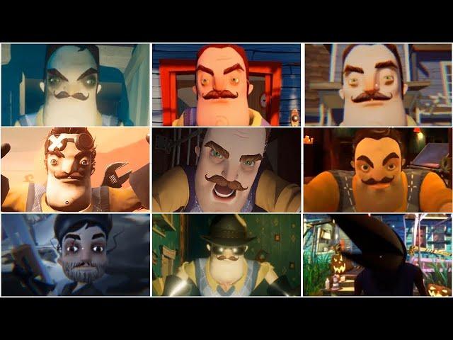 THE NEIGHBOR JUMPSCARES - ALL HELLO NEIGHBOR JUMPSCARES