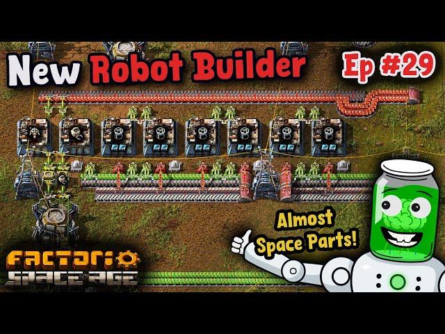 New Robot Builder Design | Let's Play Ep29 | Factorio Space Age