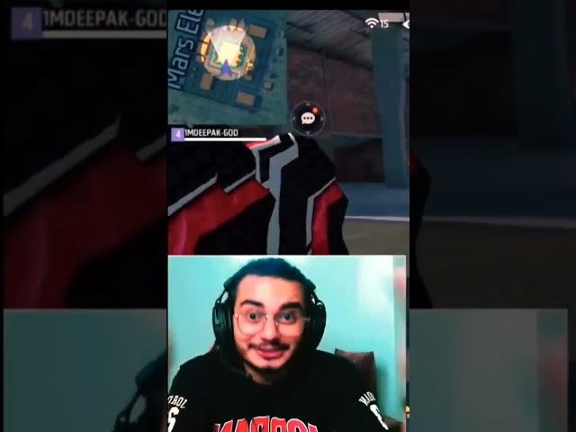 Zerox FF vs Gaming With Deepak || spinner God vs Mobile God 🫨🫨 @BlackShoutGaming Live Reaction