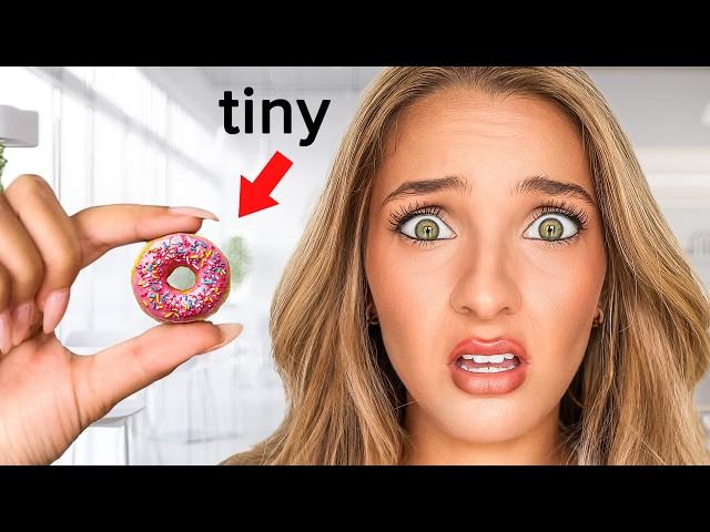 Surviving Eating Only TINY Foods For 100 Hours!