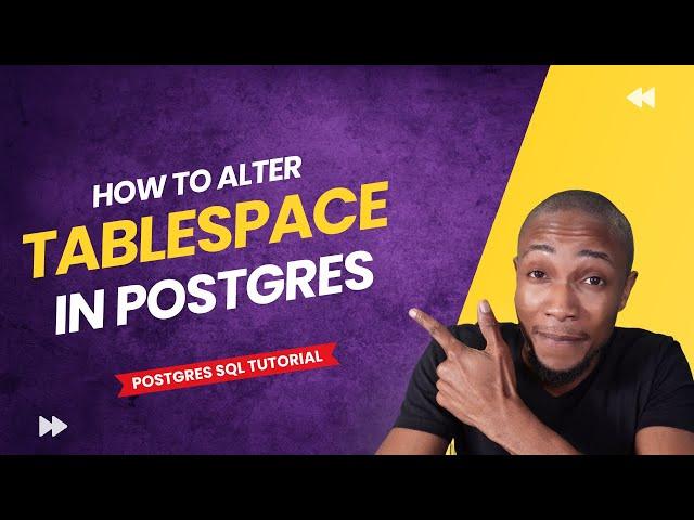 How to Alter Tablespace in Postgres