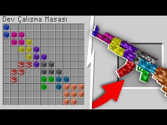 Minecraft ama BEDROCK'TAN EŞYALAR ÜRETEBİLİYORUM!