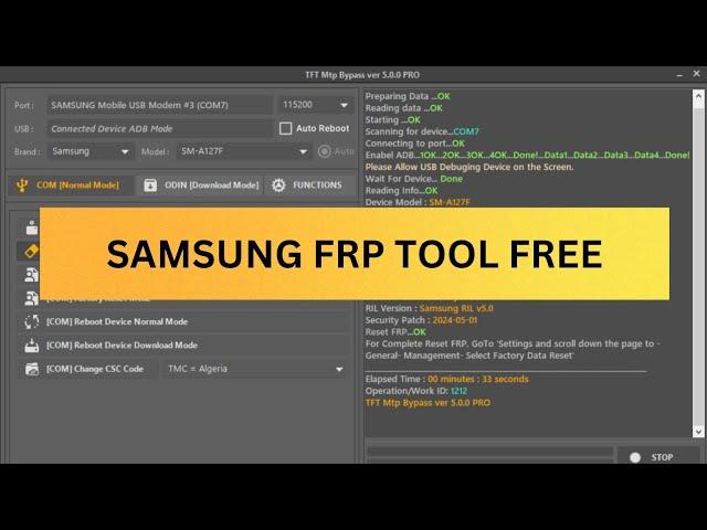 Samsung FRP Bypass Tool New 2024 Android 12/13/14 Google Account Bypass One Click