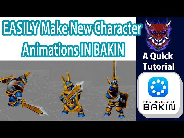 Make New Character Animations IN BAKIN - RPG Developer Bakin Tutorial