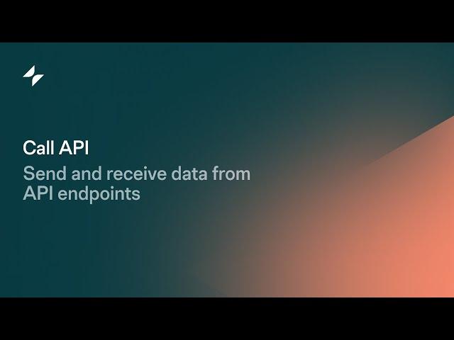 Call API | Glide Apps Tutorial