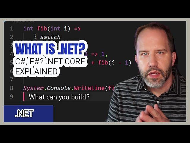 What is .NET? What's C# and F#? What's the .NET Ecosystem? .NET Core Explained, what can .NET build?