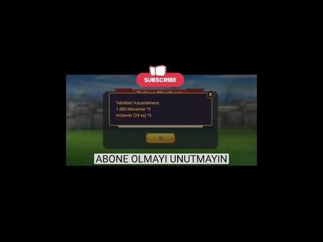 PROMOSYON KODU - REDEEM CODE - LORDS MOBİLE #lordsmobile