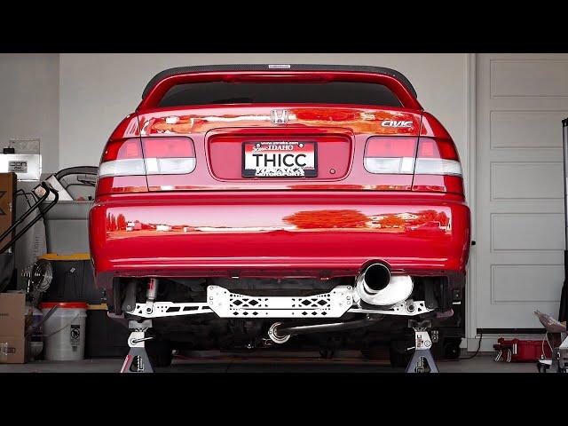 This is a NECK BREAKING Honda Civic Mod! | Subframe Brace & Tie Bar Install