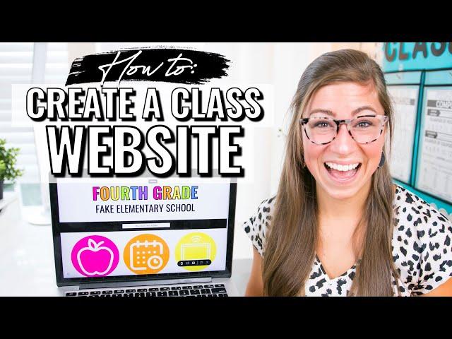 How to Create a Class Website for Teachers | Google Sites Tutorial