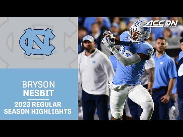 Bryson Nesbit 2023 Regular Season Highlights | North Carolina TE