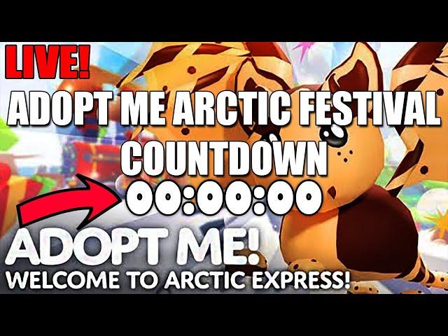 LIVE! Adopt Me Countdown The Winter Festival Starts! NEW PETS, MINIGAMES AND MORE! (ROBLOX)