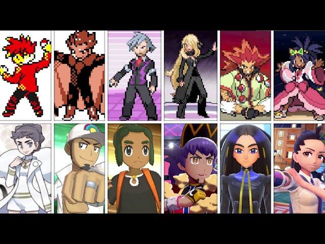 Evolution of Pokemon Champion Battles (1996 - 2022)