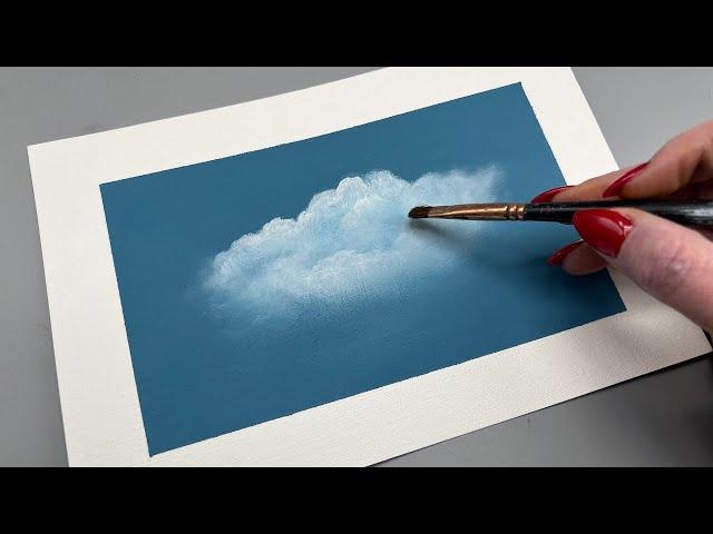 Super Easy Clouds - Acrylic Paint