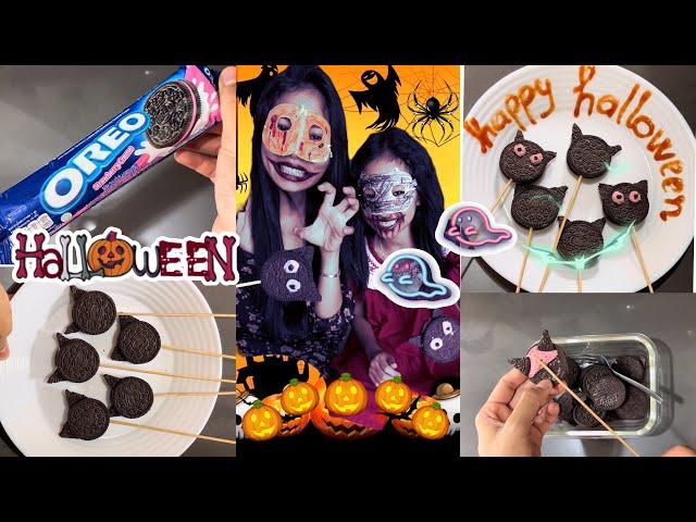 SAM VÀ THẢO NGUYÊN HOÁ TRANG HALLOWEEN RÙNG RỢNBÁNH QUY OREO HÌNH DƠISAM CHANNEL️