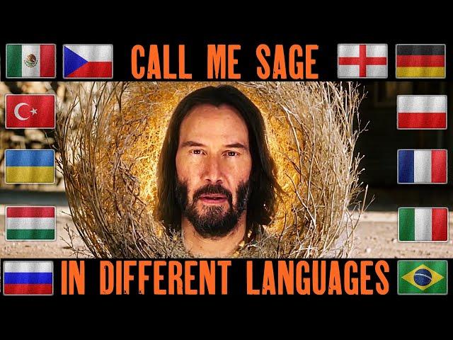 Keanu Reeves - Call me Sage (in Different Languages) The SpongeBob Movie.