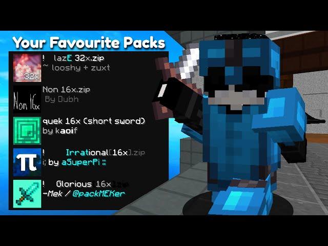 Using YOUR Favourite Hypixel Bedwars Texture Packs!!