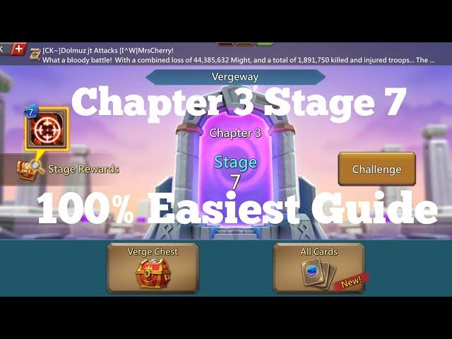 Lords mobile Vergeway Chapter 3 Stage 7 easiest guide|Vergeway Chapter 3 Stage 7 Lords mobile