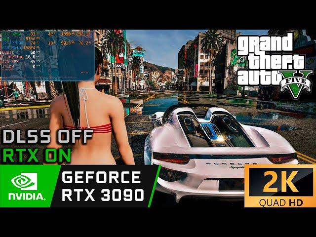 GTA V Ultra Realistic Graphics Mod | RTX 3090 24 GB + i7 12700K 5.0 GHz [2K RTX Ultra High Settings]